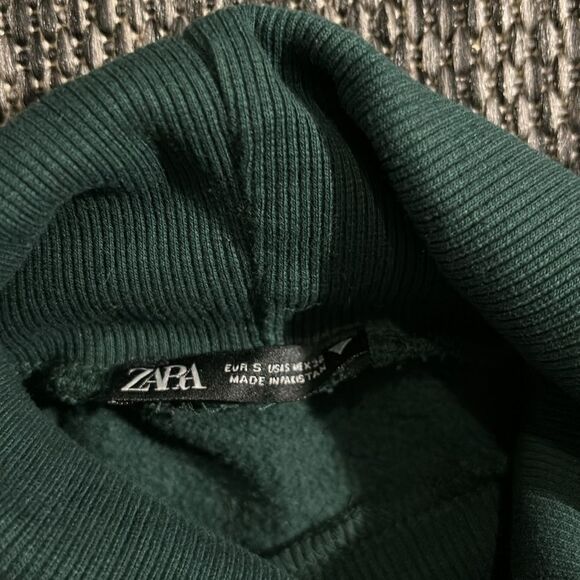 Zara forest green turtleneck sweater - Picture 3 of 3